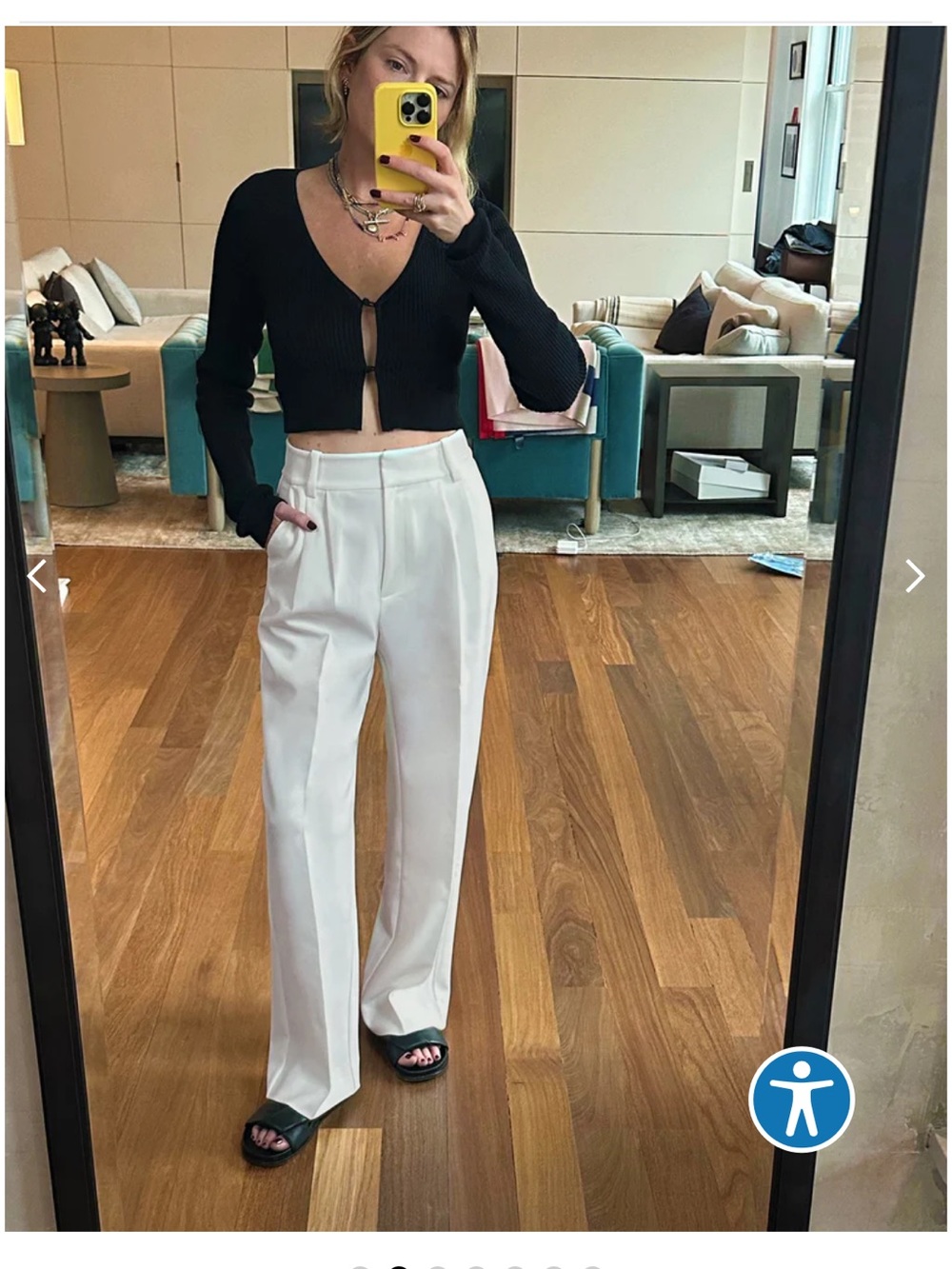 NWT Favorite Daughter petite favorite pant ivory size 8